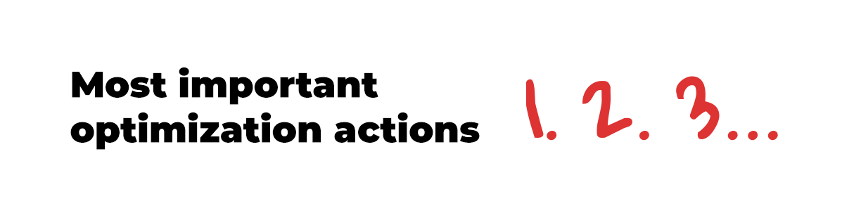 google ads important optimization actions