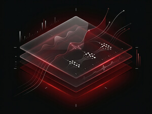 Abstract data visualization dashboard